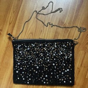 Anthropologie beaded & bedazzled bag